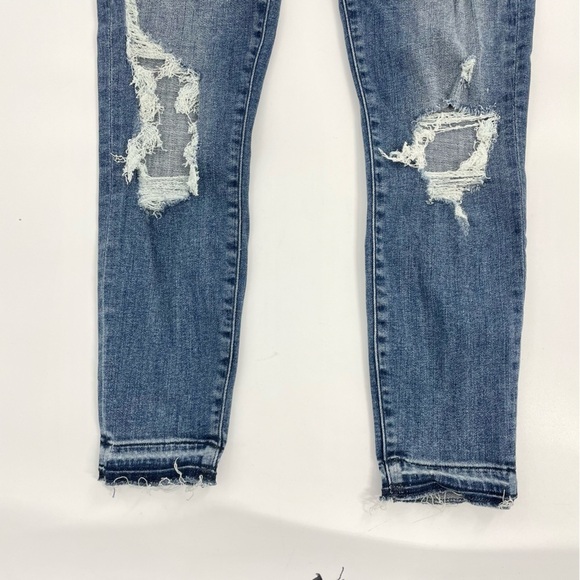 Abercrombie & Fitch Women’s Jeans 29/8 Simone High Rise Ankle‎ Distressed Skinny - Picture 4 of 13